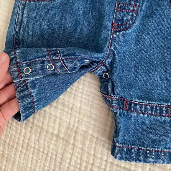 Vintage Sesame Street 2002 Boys Denim Overalls - Picture 3 of 6